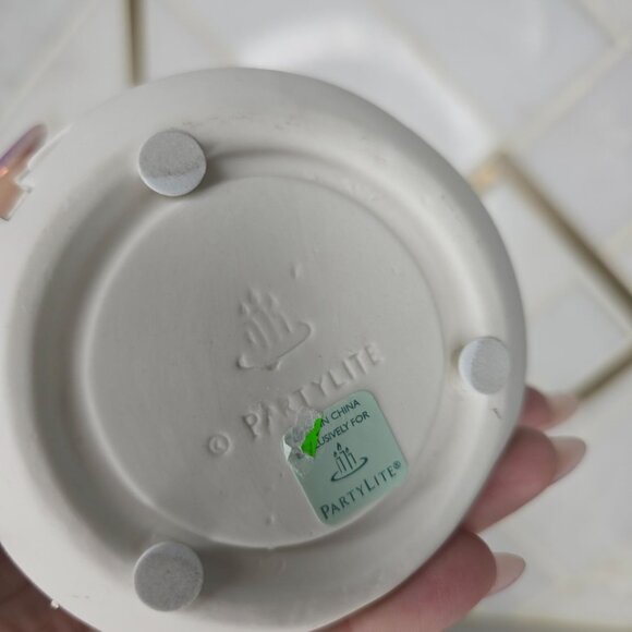 Partylite Mr Snowman Tealight Candle Holder set of 2 Christmas winter snow - Picture 2 of 5